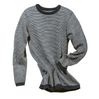 Basic-Pullover anthrazit-grau melange
