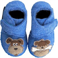 Hausschuhe Dogs himmelblau
