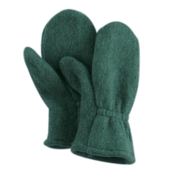 Fäustlinge Wollfleece Dunkelgrün - 3
