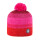 Bommelmütze rot/pink