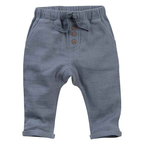 Baby-Hose Musselin blaugrau - 86/92