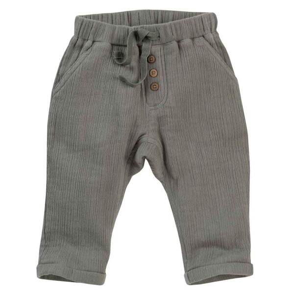 Baby-Hose Musselin khaki - 74/80