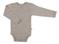 Joha Basic Body Langarm Wolle sesam