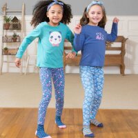 Acorn Leggings Blumen blau