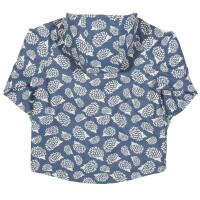 Splash Regenjacke gef&uuml;ttert Igel blau