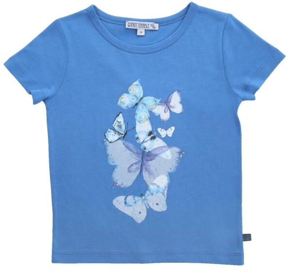 T-Shirt Druck Schmetterlinge - 146/152