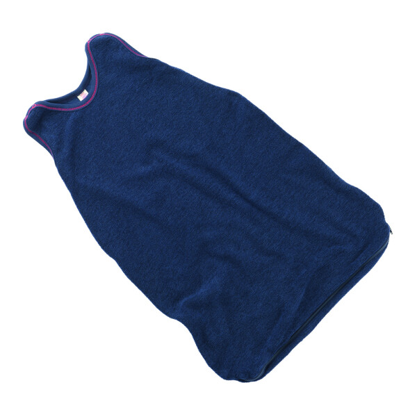 Baby-Schlafsack Wollfrottee marine
