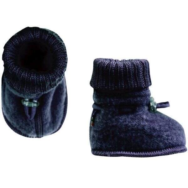 Wollfleece Schuhe Baby marine - 86/92