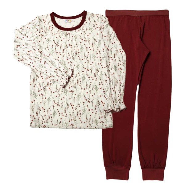 Pyjama Bambus zarte Blumen - 86/92