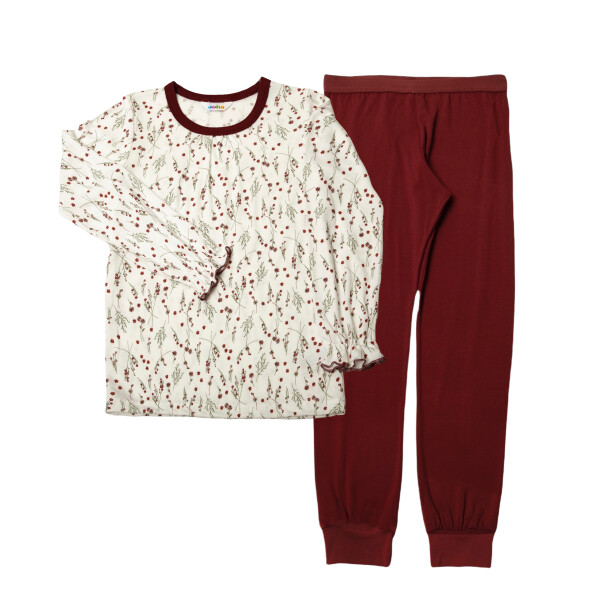Pyjama Bambus zarte Blumen - 110