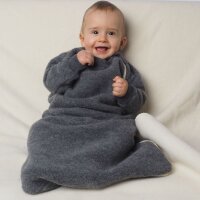 Schlafsack m. Arm Wollfleece fels