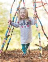 Frugi Peek A Boo Wendekleid Waschb&auml;r