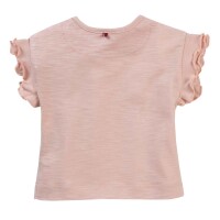 T-Shirt Druck Hund m. Blumen - 98/104