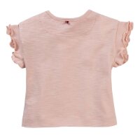 T-Shirt Druck Hund m. Blumen - 62/68
