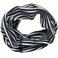 Strunzl Wolle Seide geringelt marine natur - 3