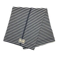 Strunzl Wolle Seide geringelt marine natur - 3