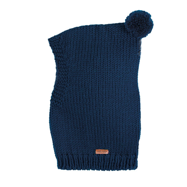 Schlupfmütze Merino dark-ink - 51/53