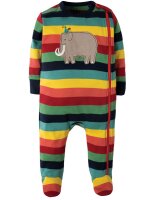 Overall m. Fu&szlig; Mammut Streifen bunt