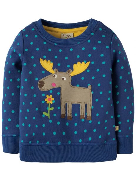 Jump About Pullover Elch blau