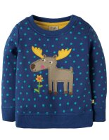 Jump About Pullover Elch blau