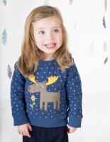 Jump About Pullover Elch blau