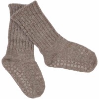 Stoppersocken Alpaka walnut - 17-19
