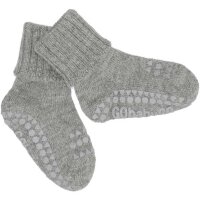 Stoppersocken Alpaka grey melange - 17-19