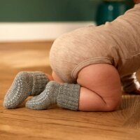 Stoppersocken Alpaka grey melange - 17-19