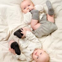 Stoppersocken Alpaka grey melange - 17-19