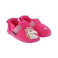 Hausschuhe Unicorn himbeere