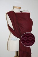 Storchenwiege Babytragetuch Leo bordeaux - 4,10m