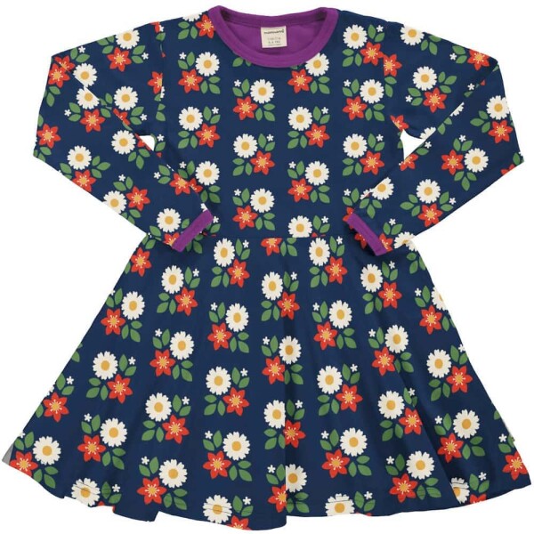 Tellerkleid Langarm FLOWERS - 110/116