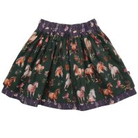 Wenderock Flanell Pferde Wildblumen - 104