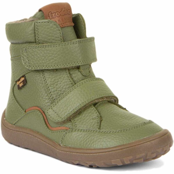 Barefoot Klettstiefel Winter Tex Nappa olive - 26