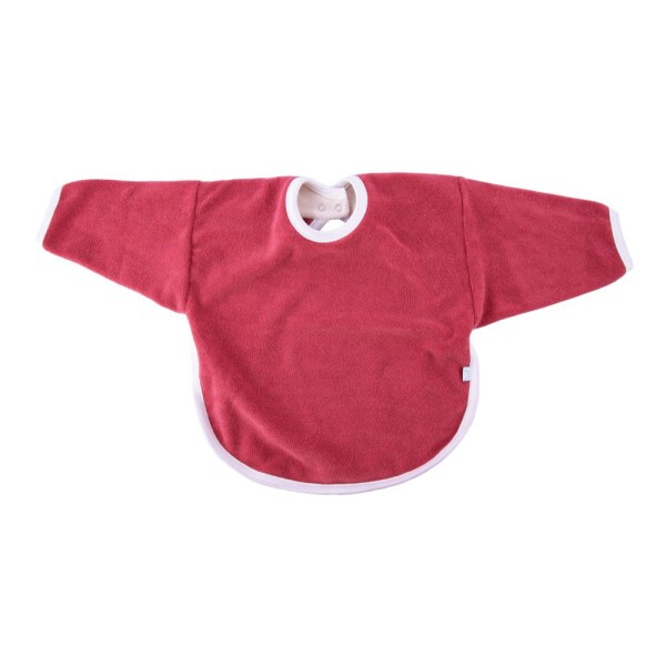 Langarmlätzchen Frottee Soft maroon red