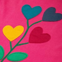 Shirt Langarm Herzchen Pink - 98