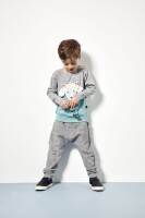 UBANG Langarmshirt Eisb&auml;r grey melange