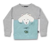 UBANG Langarmshirt Eisb&auml;r grey melange