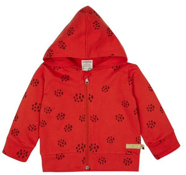 Kapuzenjacke Tupfen copper - 74/80