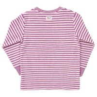 Pyjama Frottee rosa geringelt