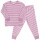 Pyjama Frottee rosa geringelt