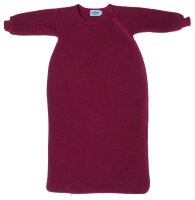 Schlafsack m. Arm Wollfleece beere