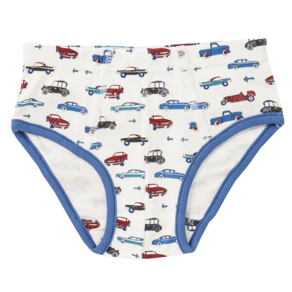 Unterhose Autos blau/weiß