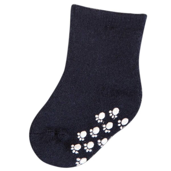 Stoppersocken Wolle dunkelblau - 15-18