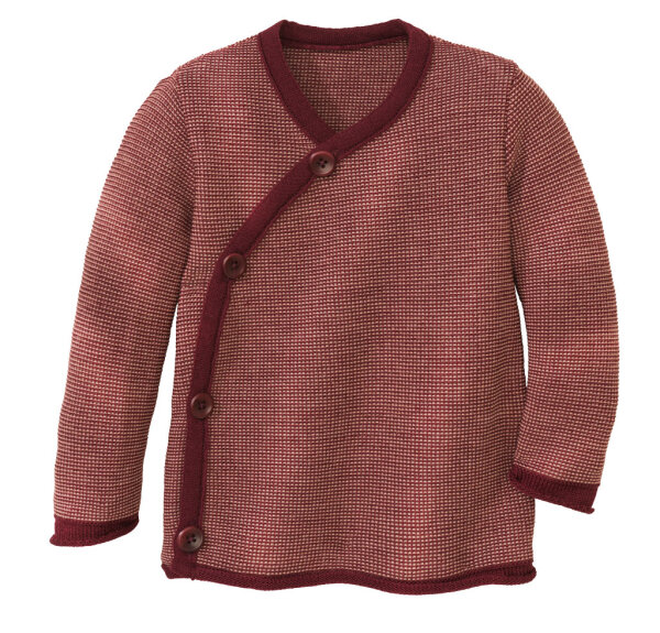 Melange-Jacke cassis-rose - 74/80