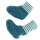 Sox Wollpuschen Wollfleece petrol melange