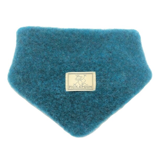Dreieckstuch Wollfleece petrol
