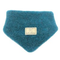 Dreieckstuch Wollfleece petrol