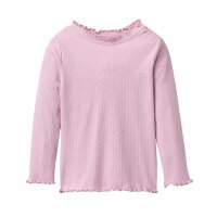Langarmshirt Stehkragen P&uuml;nktchen malve - 98/104
