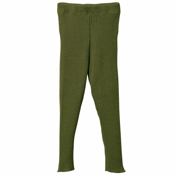 Strick-Leggings oliv - 86/92